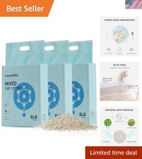 Tofu Cat Litter, Super Ultra Absorbent, 18 LBS Clumping Cat Litter, Natural, ...