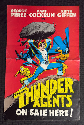 1984 THUNDER AGENTS On Sale Here 11x17'' Poster VG 4.0 Dave Cockrum