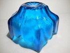 Viking Glass Blue Spiked Lotus Wayne Husted  6 1/4"   5 Petal Aqua Turquoise  — photo 8
