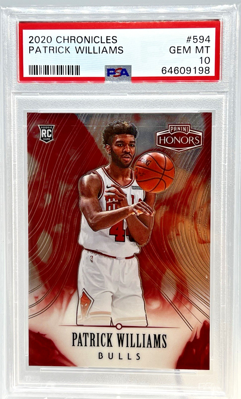 2020-21 Panini Chronicles Honors Patrick Williams Rookie #594 PSA 10