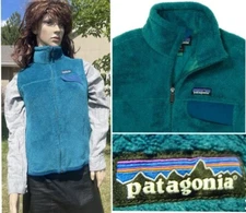 vtg PATAGONIA re tool fleece vest POLARTEC THERMAL PRO ski pockets womens small