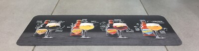 LONG BAR MAT BELGIAN BEER BELGIAN BEER CASTLE DARK TRIPLE RED XTRA