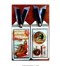 Sewn Premade Scrapbook Page/Sewn Tag Set: Outdoor Exercise
