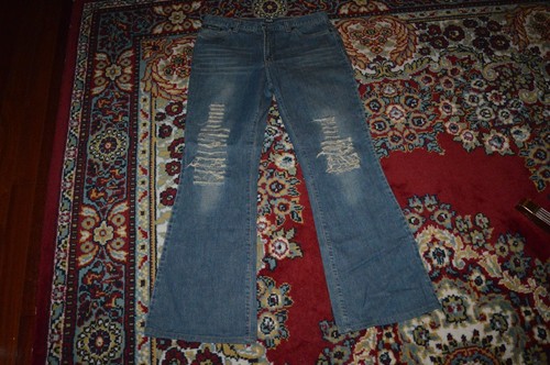 Gabbana WOMEN flare distressed jeans SZ 