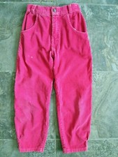 VTG JC Penney Youth 7 Corduroy Pants Pink 20x19 Elastic Waist Hipster Tapered