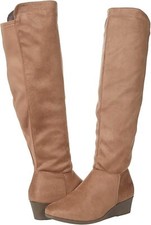 CL by Laundry Women's Light On Side Boot Taupe Size 6.5 NEW IN BOX