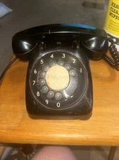 VTG MONOPHONE AUTOMATIC ELECTRIC ROTARY TELEPHONE N802 ASA Black