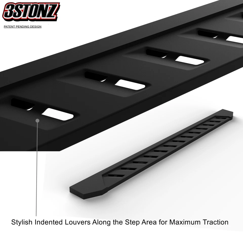 Tabla de correr para 99-16 Ford F250 F350 Super doble cabina textura negro escalón lateral Foto 3 de 4