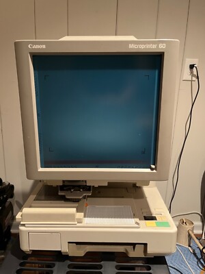 Used Canon M32044 Microprinter 60 Microfiche Microfilm Reader | eBay