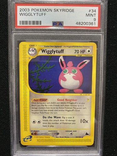 Wigglytuff graded PSA 9 for sale on eBay