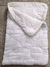 VINTAGE 70's BABY QUILTE CRIB COMFORTER ZIP-UP BUNTING 100 FORTREL POLYESTER