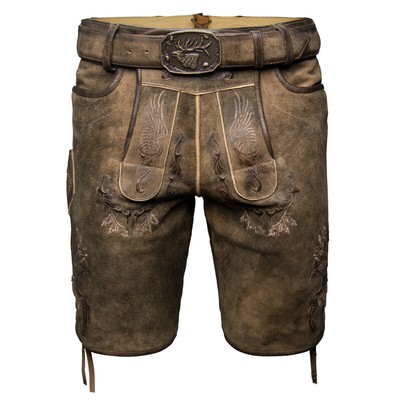 Spieth & Wensky Weikhard Lederhose mit Gürtel Herren Trachtenlederhose
