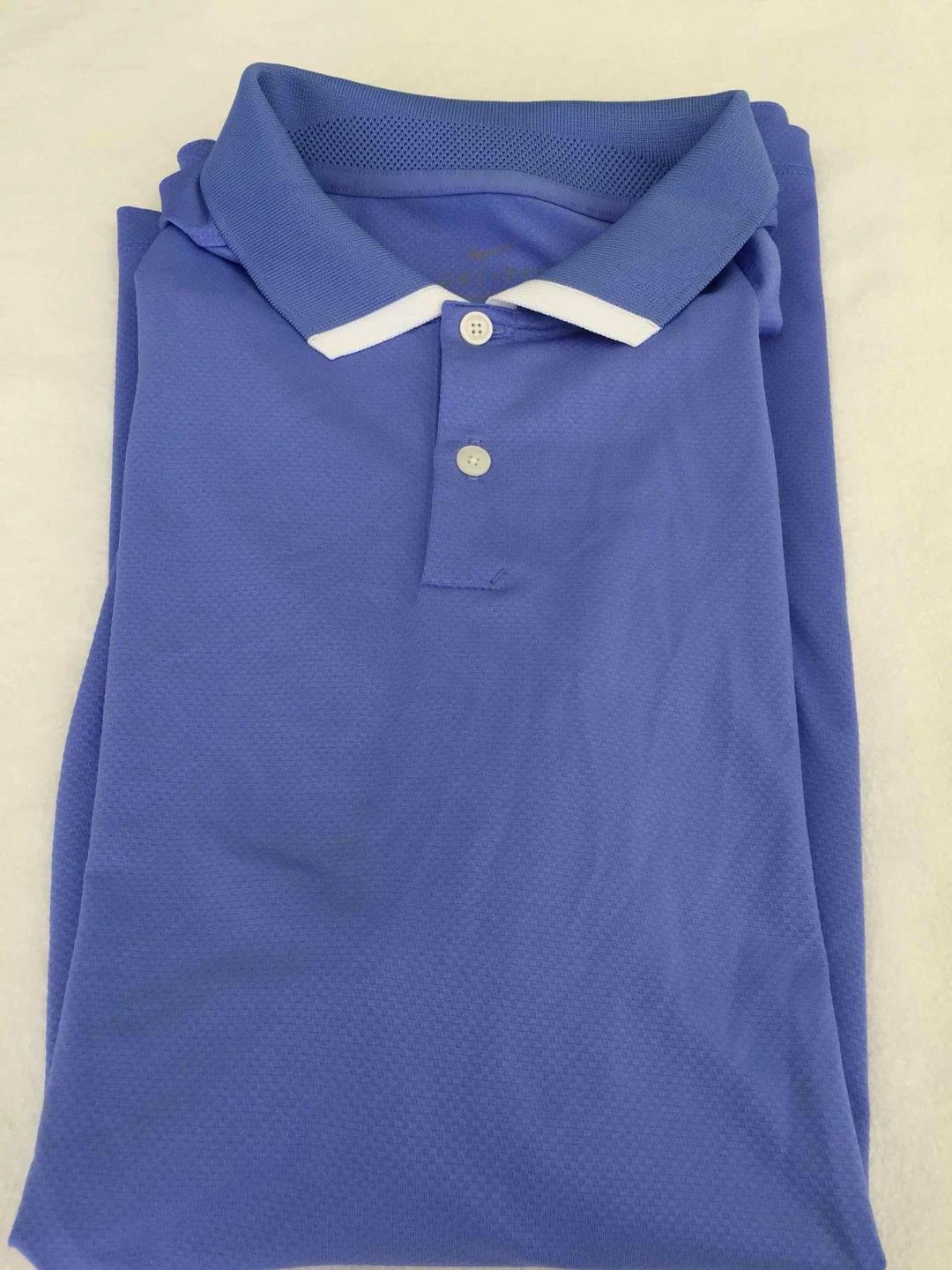 Nike Dri-Fit Men's Medium M Golf Polo Shirt Light Blue