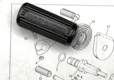 AERMACCHI HARLEY 33073-61P kicker RUBBER RAPIDO TX125 SX125 X90 Z90 250 SPRINT