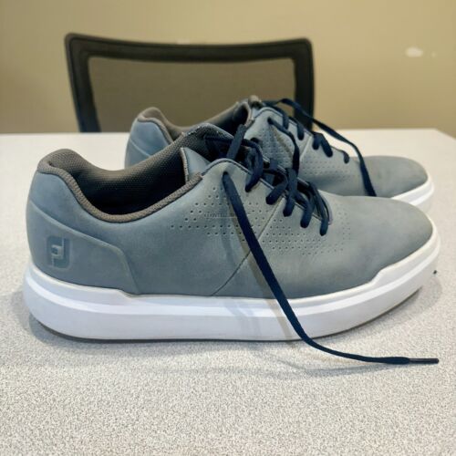 Zapatos de golf informales sin clavos FootJoy Contour para hombre - grises - talla 9,5 - Imagen 1 de 7