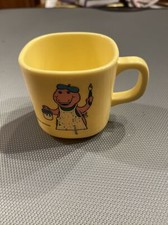 Vintage Barney the Purple Dinosaur Artist 1992 Cup