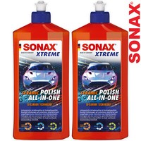 2X Sonax Xtreme Ceramic Polish All-In-One Auto Lack Politur & Versiegelung 500Ml