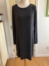 Michael Michael Kors Gray/ Silver Womens Sheath Dress Long Sleeves Size Large