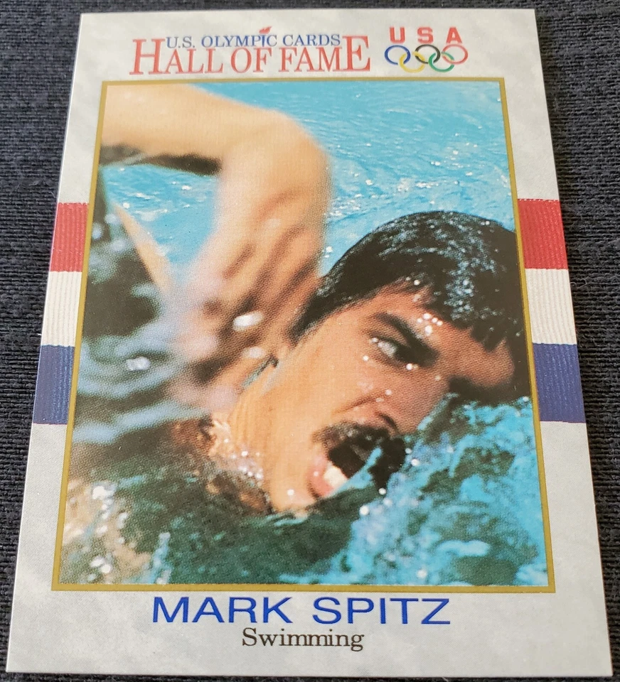 1991 Mark Spitz Juegos Olímpicos de Estados Unidos Oro 1968 Ciudad de México + 1972 Munich Impel Card #2 Foto 3 de 4