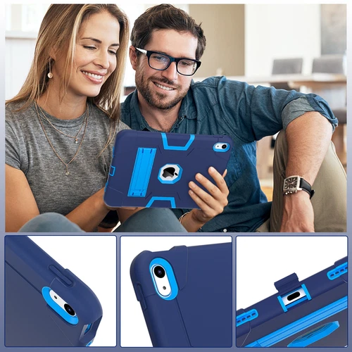 For iPad 9th 8th 7th Gen 10.2 Shockproof Heavy Duty Hard Rubber Cover Stand Case - Picture 119 of 122
