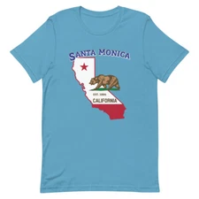 Santa Monica California Home Town Pride Native City-State Souvenir Tee T-Shirt