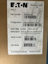 eaton emi300-06 power distribution ePDU G3 Metered Input