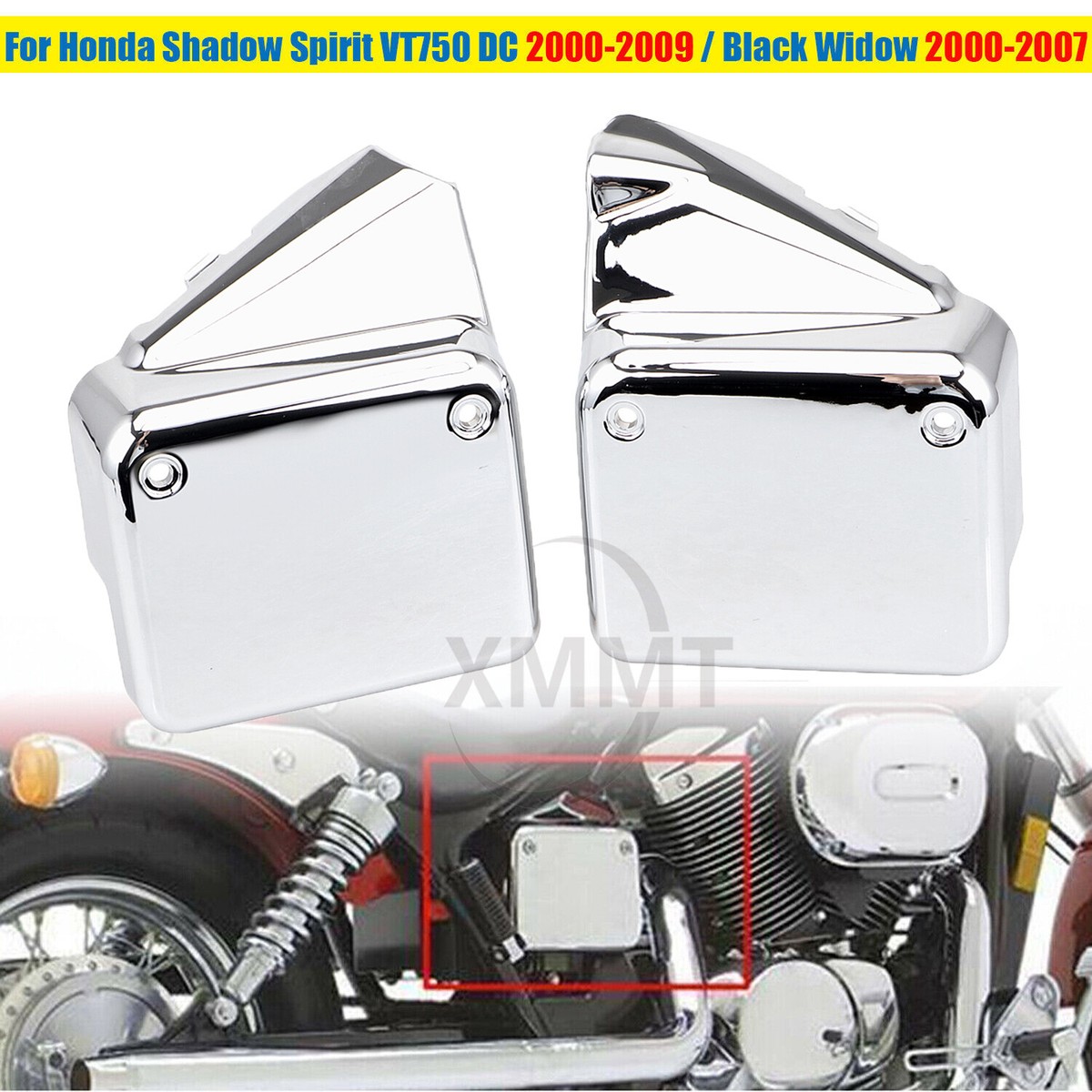 Motor Left & Right Battery Side Cover For Honda Shadow Spirit
