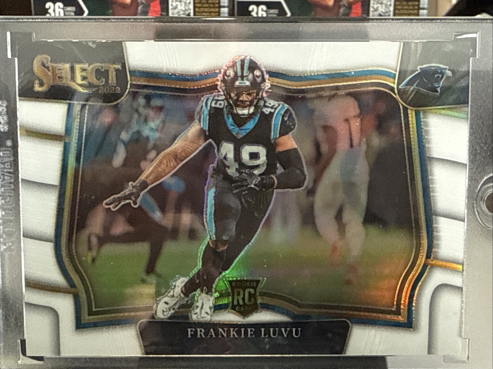 2022 Panini Select White /35 Field Level Frankie Luvu Commanders 🔥