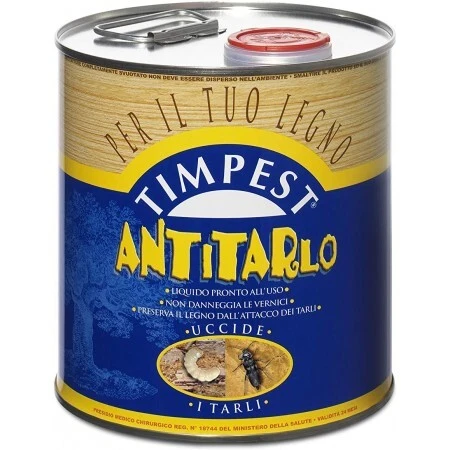 TIMPEST ANTITARLO PER LEGNO INSETTICIDA ATTIVO CONTRO TARLI LARVE INSETTI TARME