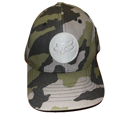 Men's Fox Racing Logo S/M Camo Embroidered Flexfit Baseball