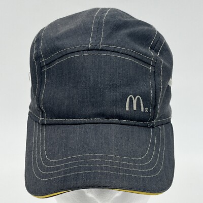 McDonalds 5 Panel Cap - Charcoal Gray StrapBack Work Hat - One Size