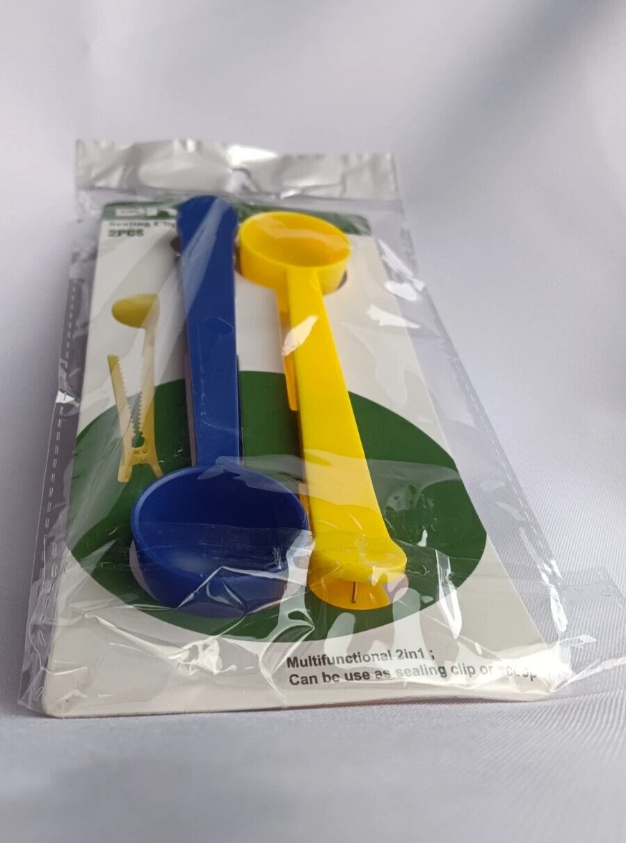 multiply measuring spoon with long handle with clip easy for food sealer