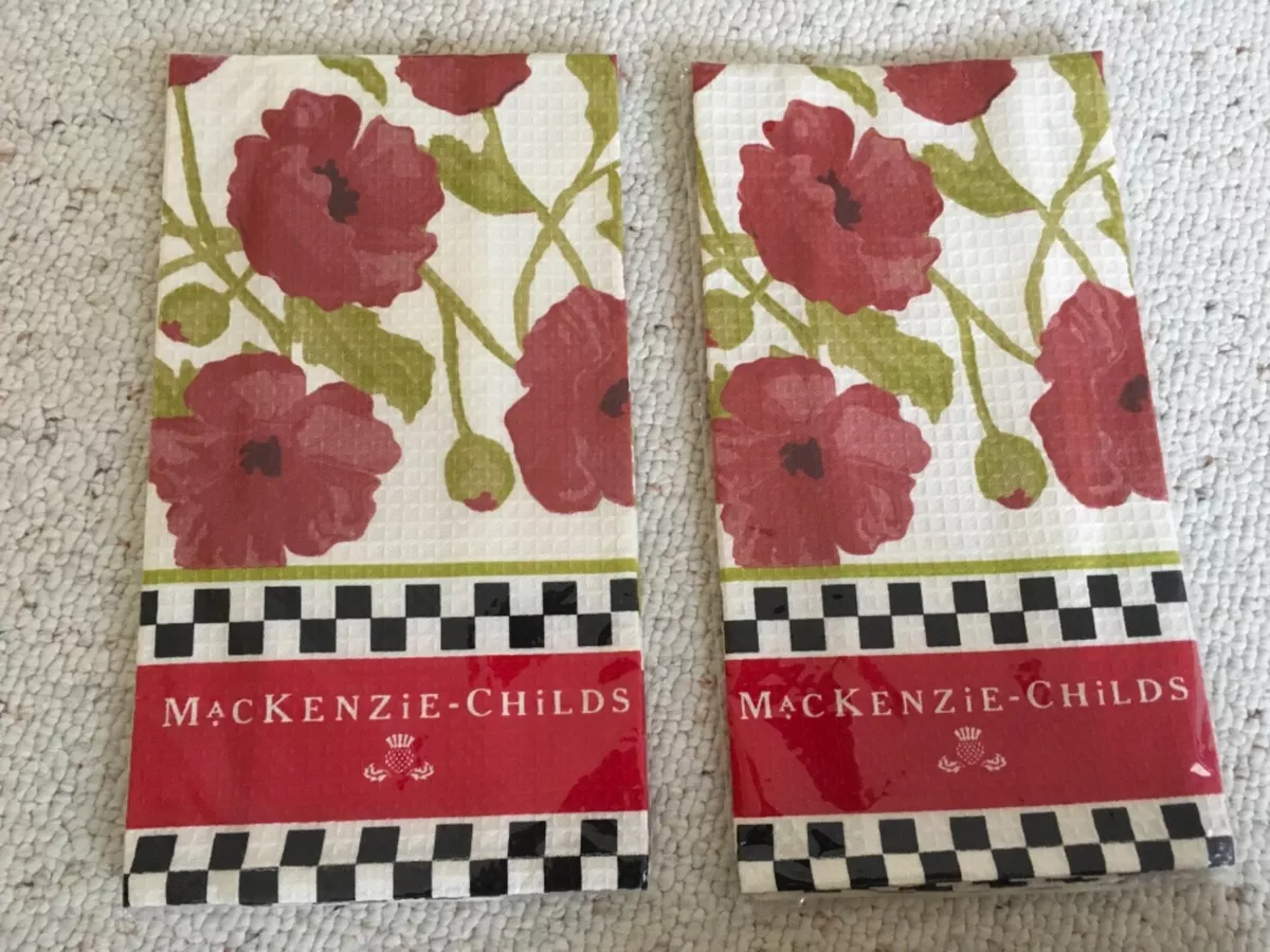MacKenzie-Childs Tea Cups Dish Towel