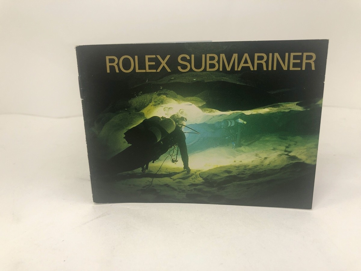Rolex Submariner Instructions Booklet 16610a 166133 166188 Circa