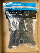 3/4" x 3/4" x 3/4" Poly Alloy Tee 10 Pack