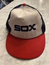 Chicago White Sox Vintage Mesh Trucker Hat Cap 1984 McDonald  s Carlton Fisk