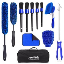 12Pcs Wheel Brush Kit for Cleaning Wheel  Tire,Wheel  Rim Brush, Car Detailing