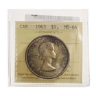 1 Dollar 1963 ICCS MS-64