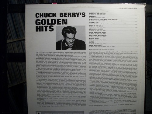 CHUCK BERRY'S Golden Hits LP VG+ 1967 Mercury SR61103 - Imagen 2 de 2
