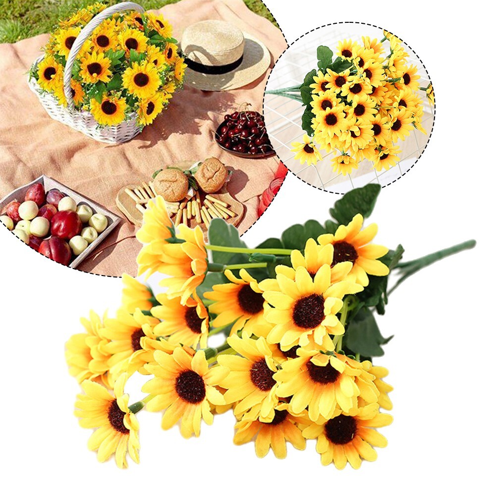 Bouquet Di Rose In Seta Realistico Per Decorazione Matrimonio 10 Teste - Foto 5