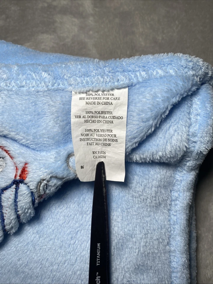 Sam Salem RN 31526 Manta Azul Bebé Viajes por Carretera Cachorro Perro Coche Felpa Vellón Lovey Foto 3 de 4