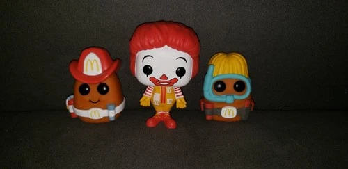 Funko Pop! Ad Icons McDonald's Lot Of 3 Ronald McNugget Buddies Scuba Fireman