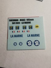 Décalcomanies 1/72  /  Sherman la Marne / 2DB