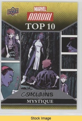 2016 Upper Deck Marvel Annual Top 10 Villains Mystique #TV-3 READ x9h