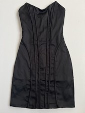 Tally Weijl | Corsagen-Minikleid aus Satin |  Bodycon Mini Dress | XS | Black