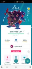 Pokemon Gigantamax Blastoise Rare Gigantamax GO