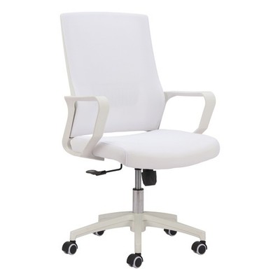 Jett Low Back Office Chair White Swivel Comfortable Seat