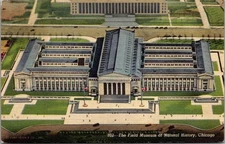 FIELD MUSEUM of NATURAL HISTORY Chicago, Illinois IL birds eye view Postcard