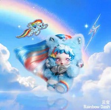 Authentic Pop Mart Skullpanda My Little Pony Series Plush Doll Pendant Toys Gift