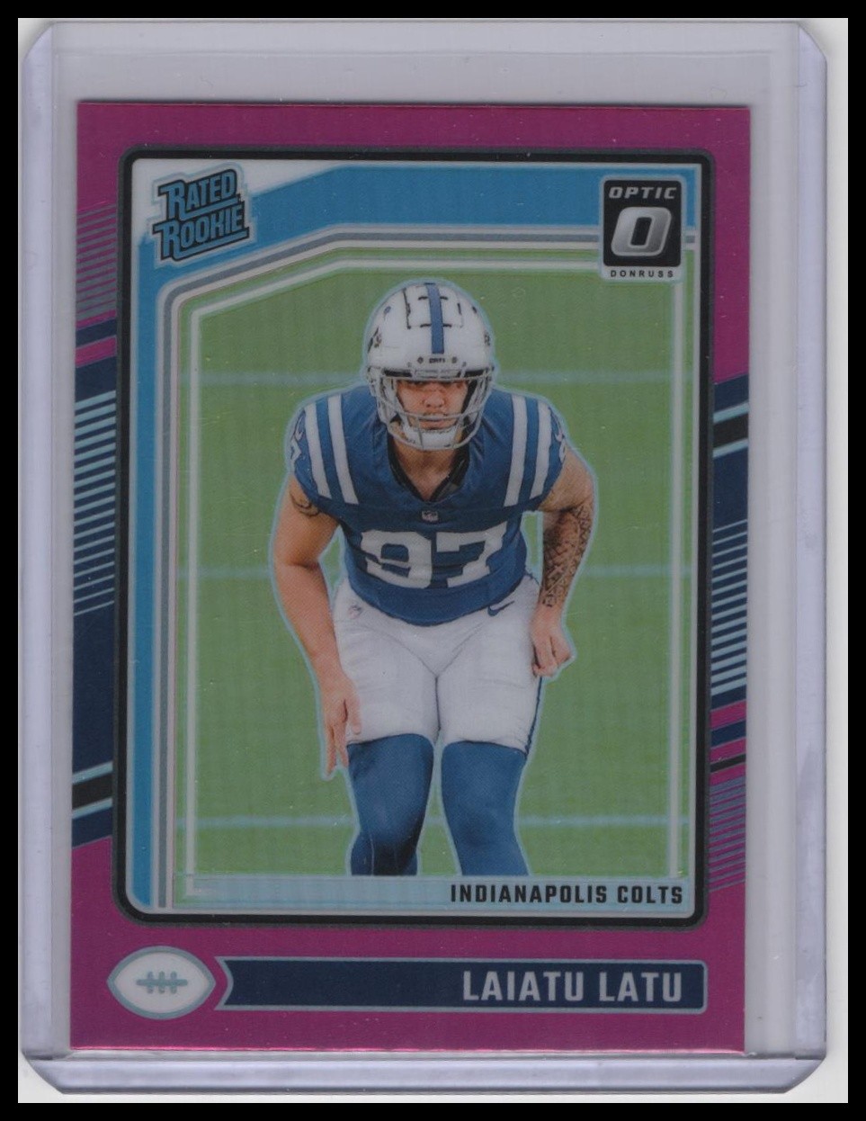 2024 Donruss Optic #267 Laiatu Latu Pink